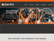 Tablet Screenshot of essentia-inc.com
